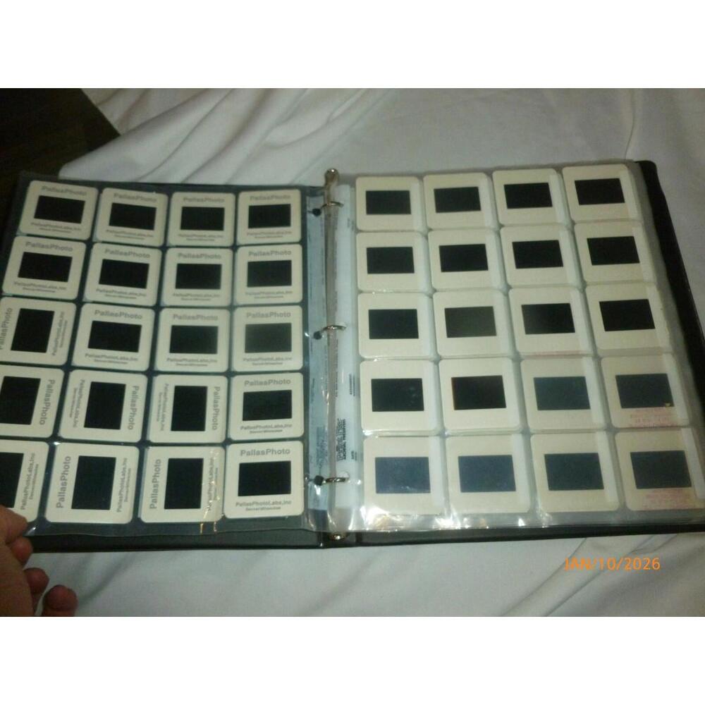 Vintage 1990s Slides Photo‎ Album Including 200 Photos Nature Animals Family